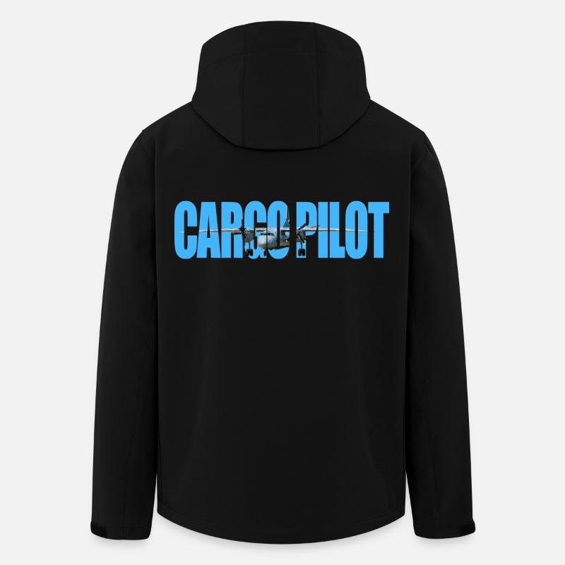 Cargo pilot An-26 - Recycelte Männer Softshell-Jacke von Stanley/Stella - Schwarz