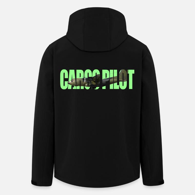 Cargo pilot C-160 - Men’s Recycled Softshell Jacket by Stanley/Stella - black