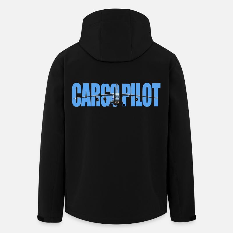 Cargo pilot IL-76 - Recycelte Männer Softshell-Jacke von Stanley/Stella - Schwarz