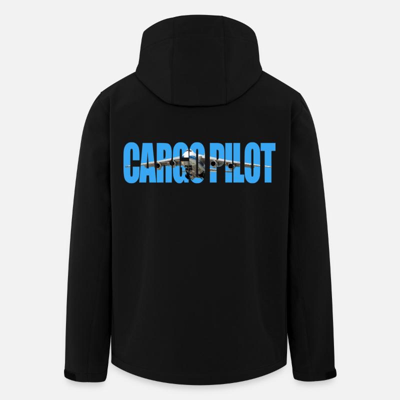 Cargo pilot An-124 - Recycelte Männer Softshell-Jacke von Stanley/Stella - Schwarz