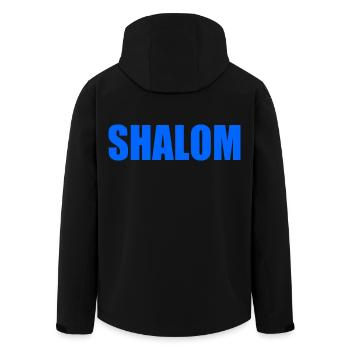 Shalom - Recycelte Männer Softshell-Jacke von Stanley/Stella - Schwarz - Hinten - AI Model Male 185 light (185cm)