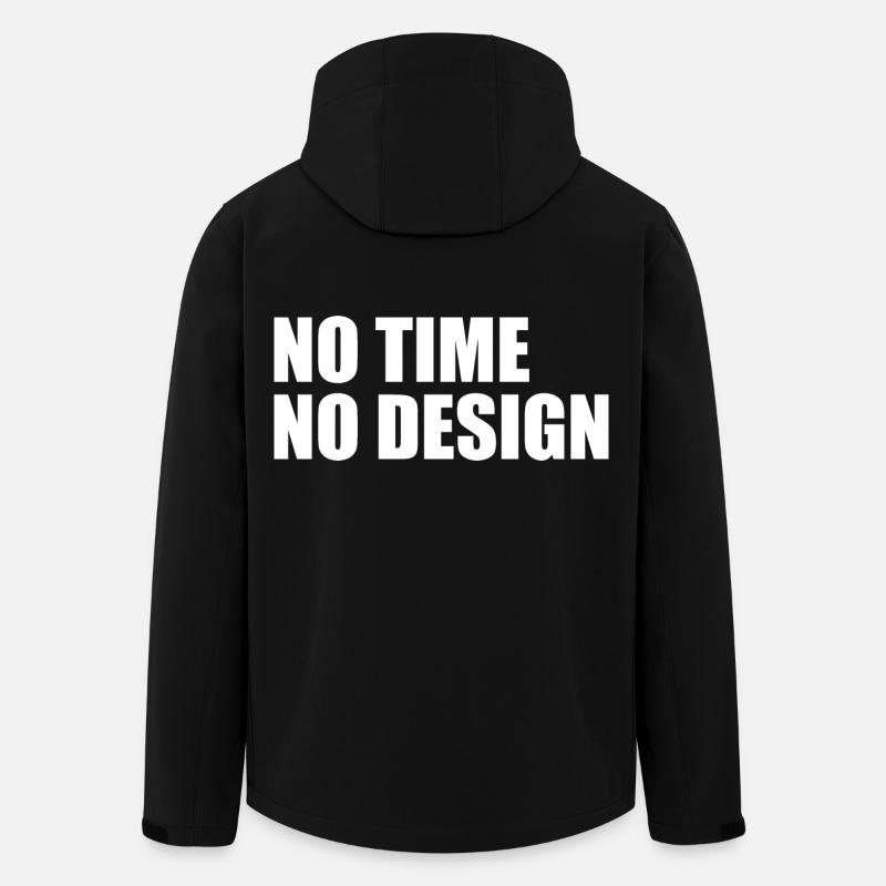 No time no design - Men’s Recycled Softshell Jacket by Stanley/Stella - black