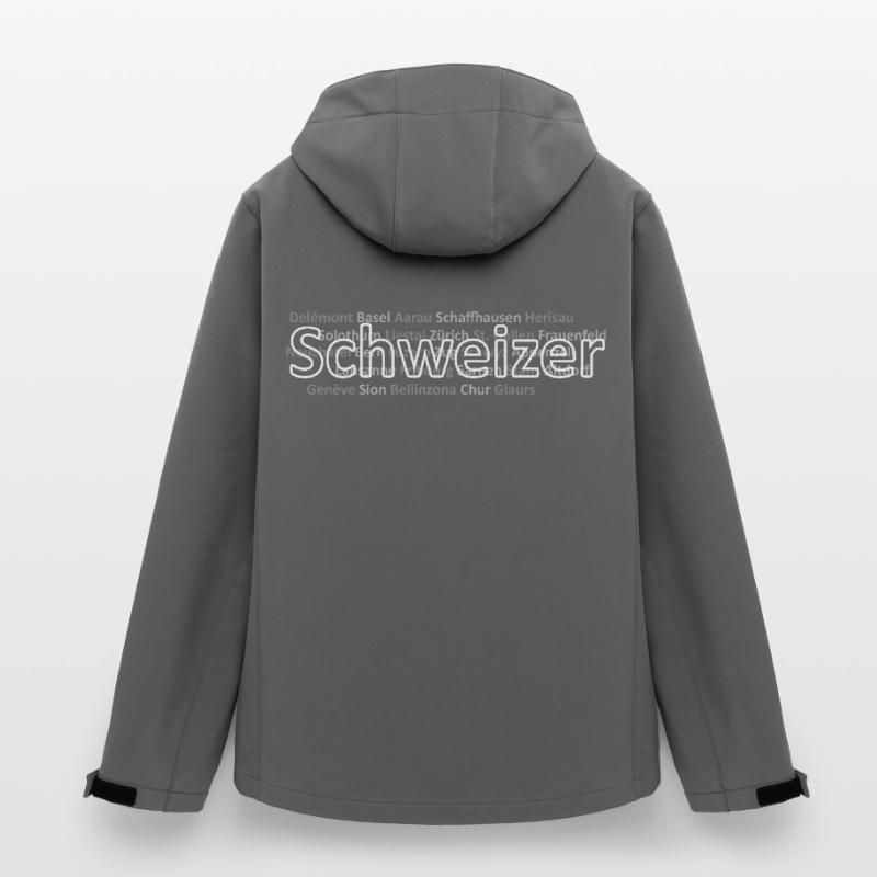 Schweizer Städte Schweizer Recycelte Männer Softshell-Jacke von Stanley/Stella
