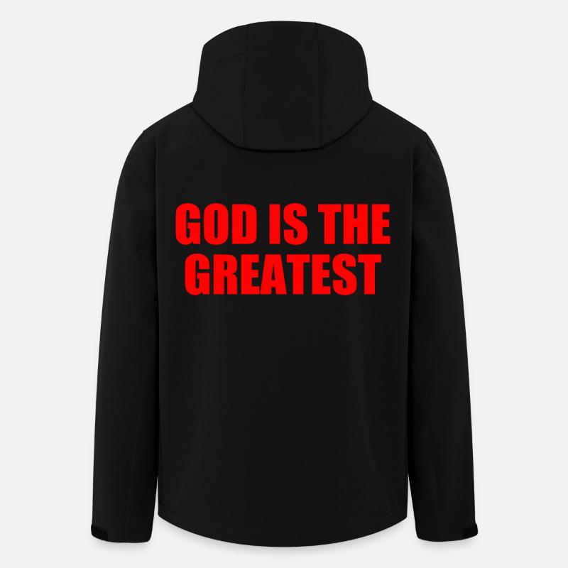 god is the greatest - Recycelte Männer Softshell-Jacke von Stanley/Stella - Schwarz
