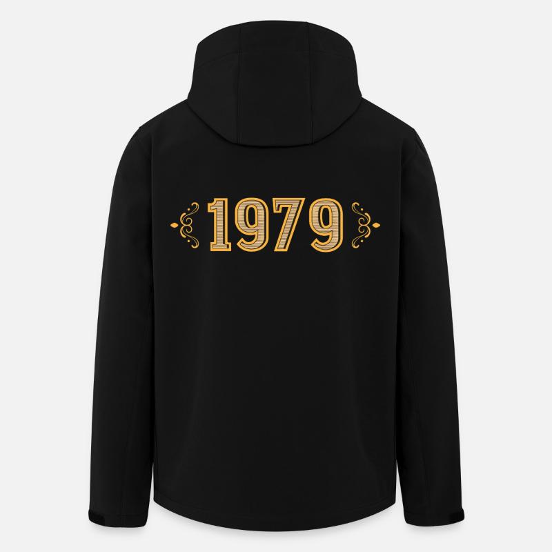 Légende depuis 1979 rétro 1979 - Veste softshell homme en polyester recyclé Stanley/Stella - noir