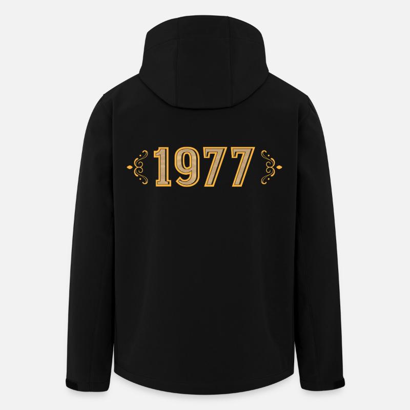 Legend since 1977 retro 1977 - Men’s Recycled Softshell Jacket by Stanley/Stella - black
