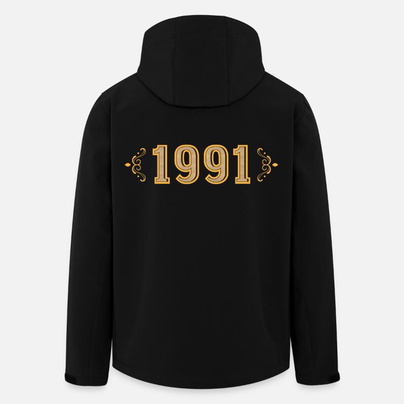 Légende depuis 1991 rétro 1991 - Veste softshell homme en polyester recyclé Stanley/Stella - noir