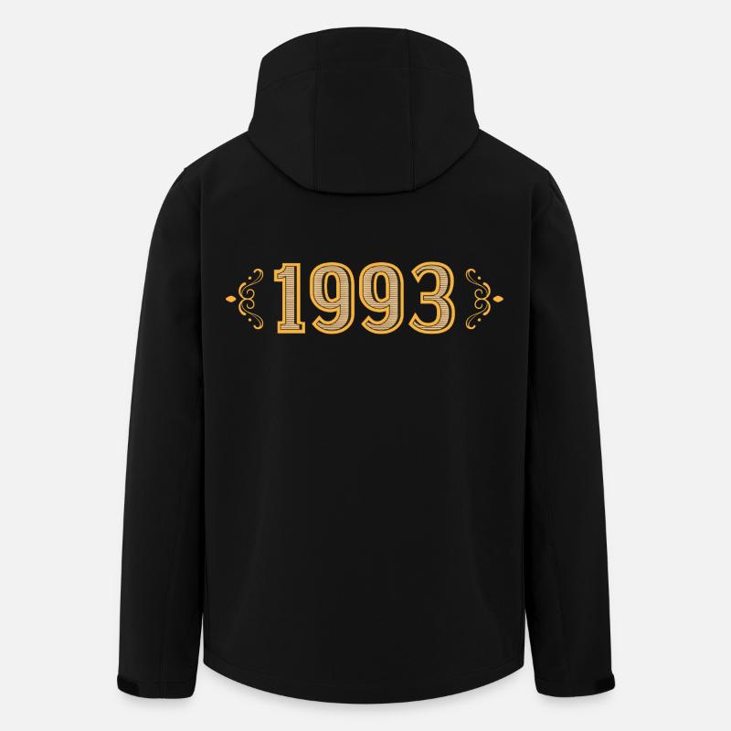 Légende depuis 1993 rétro 1993 - Veste softshell homme en polyester recyclé Stanley/Stella - noir