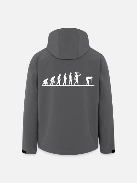 Carnival Evolution – From Monkey to Fool - Men’s Recycled Softshell Jacket by Stanley/Stella - black