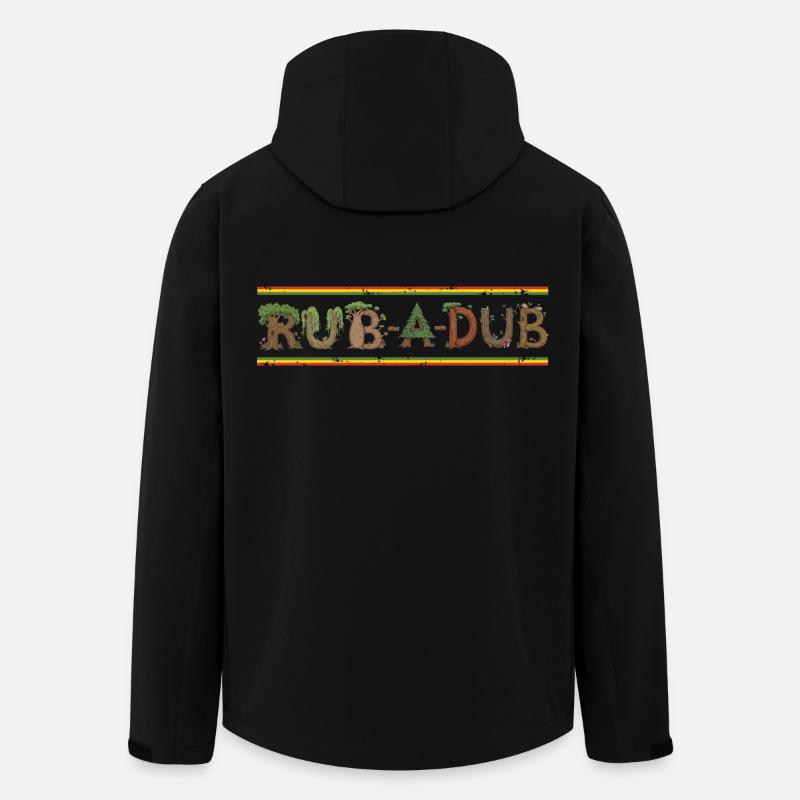 Reggae Forest - Veste softshell homme en polyester recyclé Stanley/Stella - noir