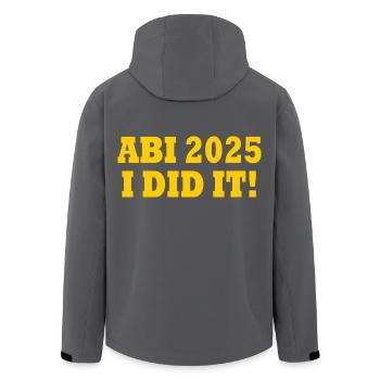 Abi 2025 i did it - Recycelte Männer Softshell-Jacke von Stanley/Stella - Schwarz - Hinten - AI Model Male 185 light (185cm)