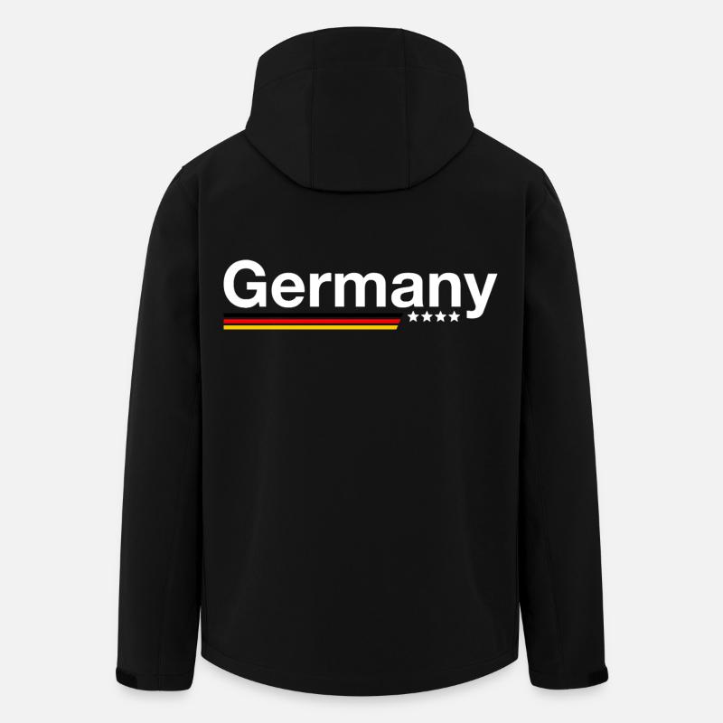 Germany - Men’s Recycled Softshell Jacket by Stanley/Stella - black