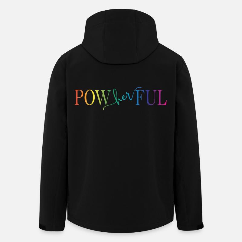 Powherful - Recycelte Männer Softshell-Jacke von Stanley/Stella - Schwarz