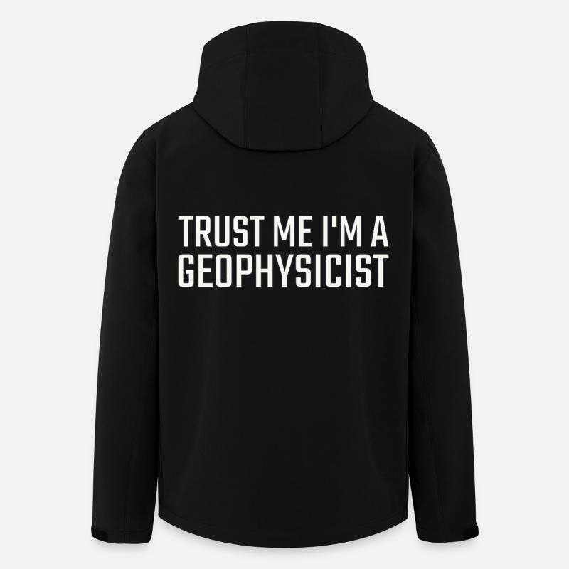Geophysicist Trust Me Geophysics - Recycelte Männer Softshell-Jacke von Stanley/Stella - Schwarz