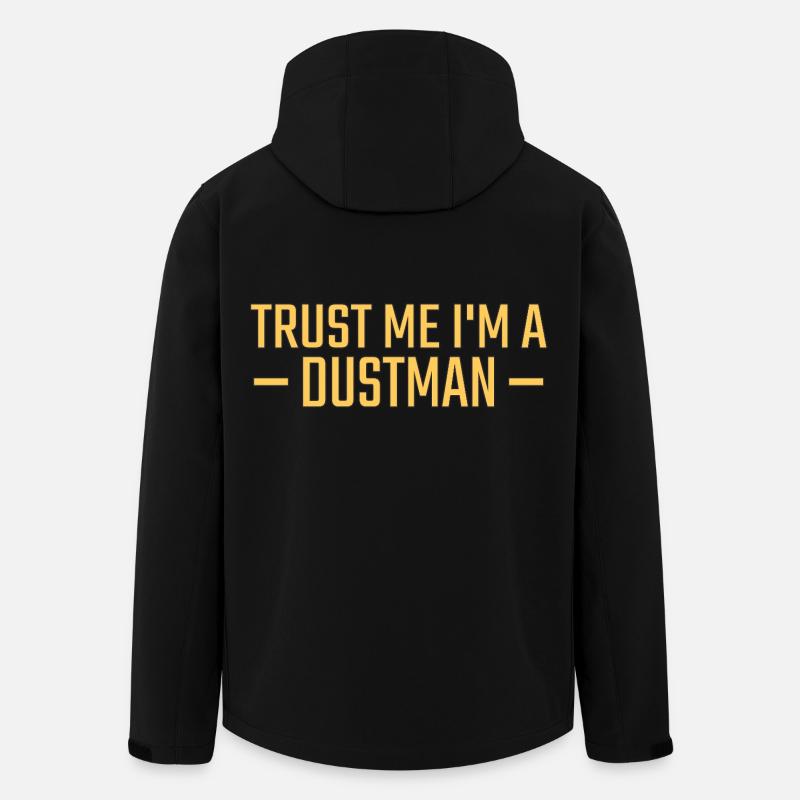 Dustman Trust me - Recycelte Männer Softshell-Jacke von Stanley/Stella - Schwarz