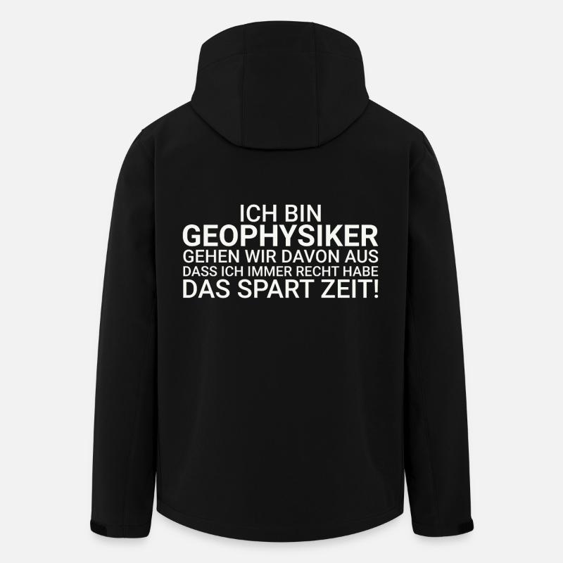 Geophysicists Save time Geophysics - Men’s Recycled Softshell Jacket by Stanley/Stella - black