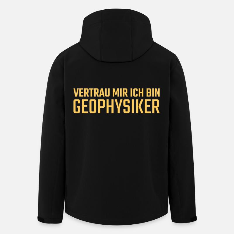 Géophysicien Faites-moi confiance Géophysique - Veste softshell homme en polyester recyclé Stanley/Stella - noir