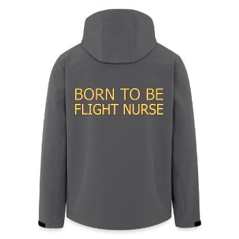 Flight Nurse Born To Be Luftrettung - Recycelte Männer Softshell-Jacke von Stanley/Stella - Schwarz - Hinten - AI Model Male 185 light (185cm)