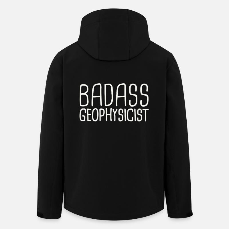 Geophysicist Badass Geophysics - Men’s Recycled Softshell Jacket by Stanley/Stella - black