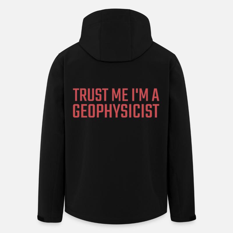 Geophysicist Trust Me Geophysics - Men’s Recycled Softshell Jacket by Stanley/Stella - black