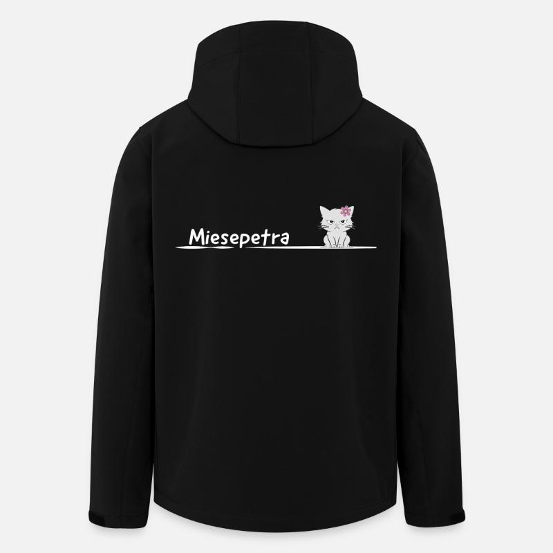 Miesepetra Grummelkatz Petra Peter Miesepeter - Recycelte Männer Softshell-Jacke von Stanley/Stella - Schwarz