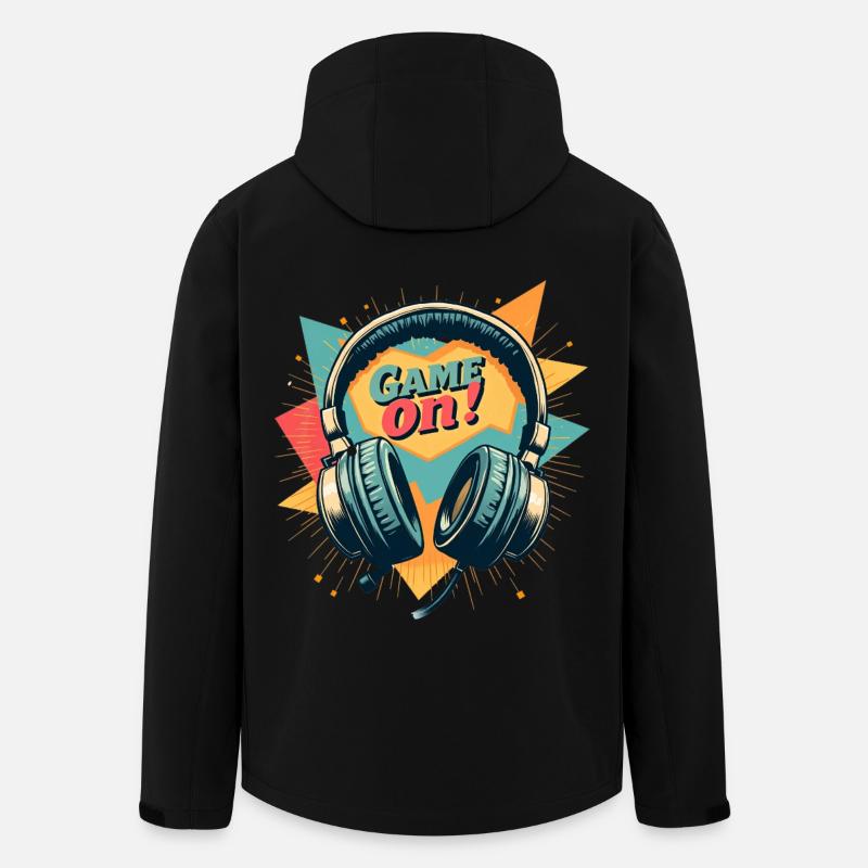 Gaming Headset - Game on - Recycelte Männer Softshell-Jacke von Stanley/Stella - Schwarz