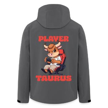 Game Gaming Sternzeichen Player Taurus Stier Gamer - Recycelte Männer Softshell-Jacke von Stanley/Stella - Schwarz - Hinten - AI Model Male 185 light (185cm)