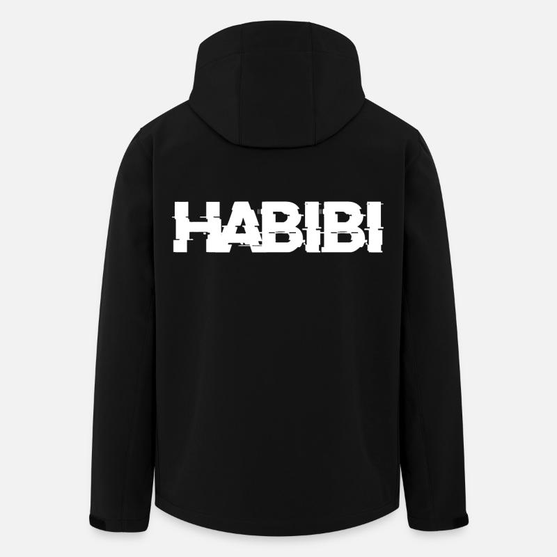 Habibi lettering - Men’s Recycled Softshell Jacket by Stanley/Stella - black