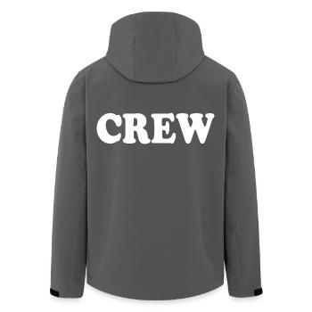 Crew - Veste softshell homme en polyester recyclé Stanley/Stella - charbon - Dos - AI Model Male 185 light (185cm)