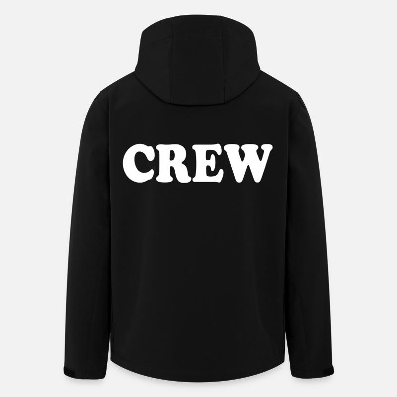 Crew - Veste softshell homme en polyester recyclé Stanley/Stella - noir