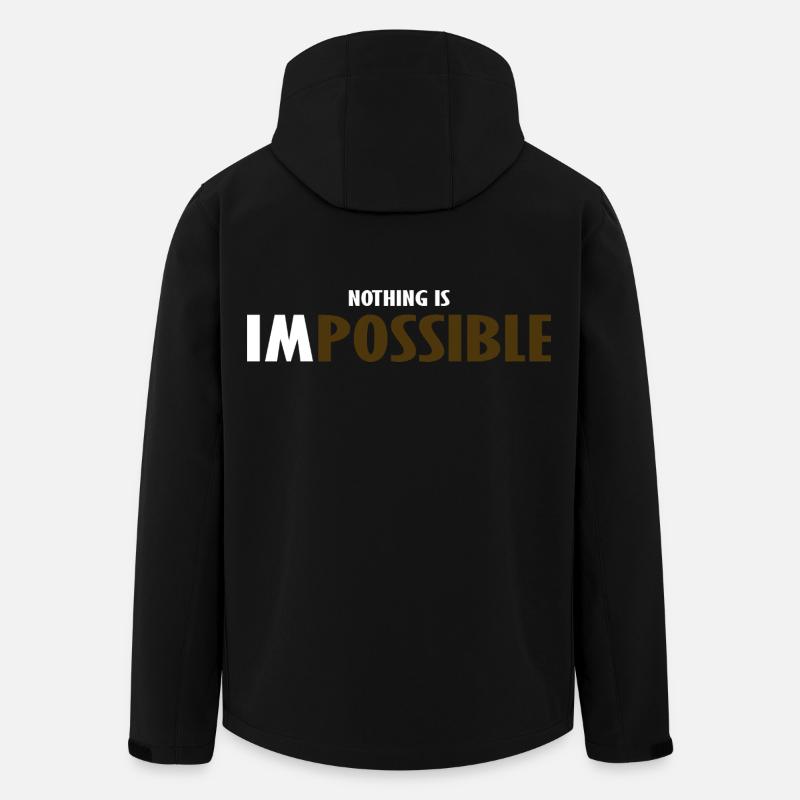 NICHTS IST UNMÖGLICH - Recycelte Männer Softshell-Jacke von Stanley/Stella - Schwarz