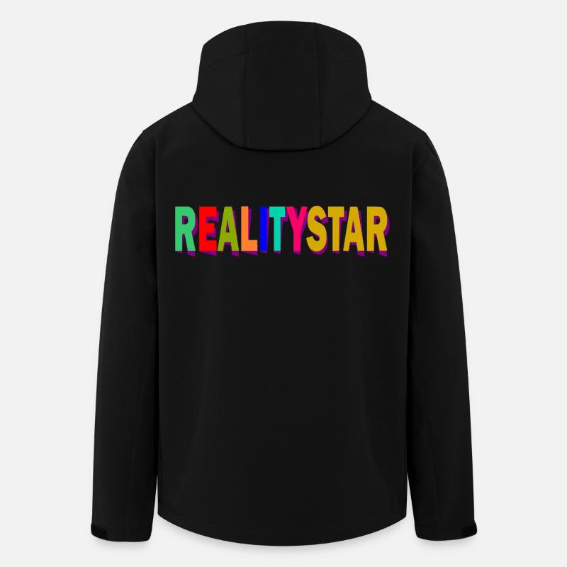 RealityStar Farbexplosion - Recycelte Männer Softshell-Jacke von Stanley/Stella - Schwarz