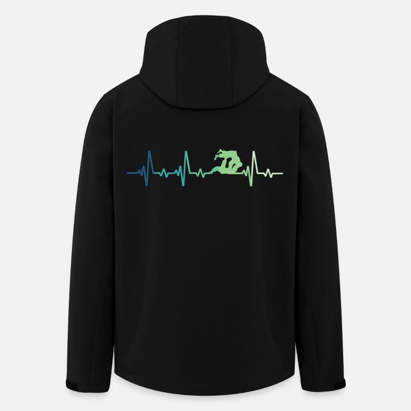 Jiu Jitsu Herzschlag Jiu-Jitsu - Recycelte Männer Softshell-Jacke von Stanley/Stella - Schwarz