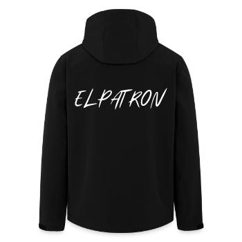 El Patron – Der Chef Look - Recycelte Männer Softshell-Jacke von Stanley/Stella - Schwarz - Hinten - AI Model Male 185 light (185cm)
