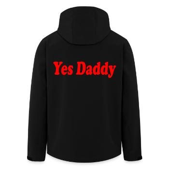 Yes daddy - Men’s Recycled Softshell Jacket by Stanley/Stella - black - Back - AI Model Male 185 light (185cm)