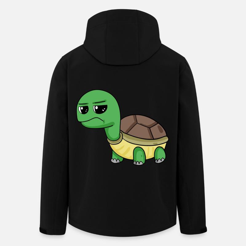 Schildkröte - Recycelte Männer Softshell-Jacke von Stanley/Stella - Schwarz