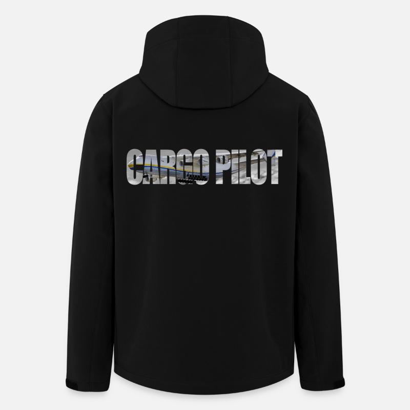 Cargo pilot An-225 - Recycelte Männer Softshell-Jacke von Stanley/Stella - Schwarz