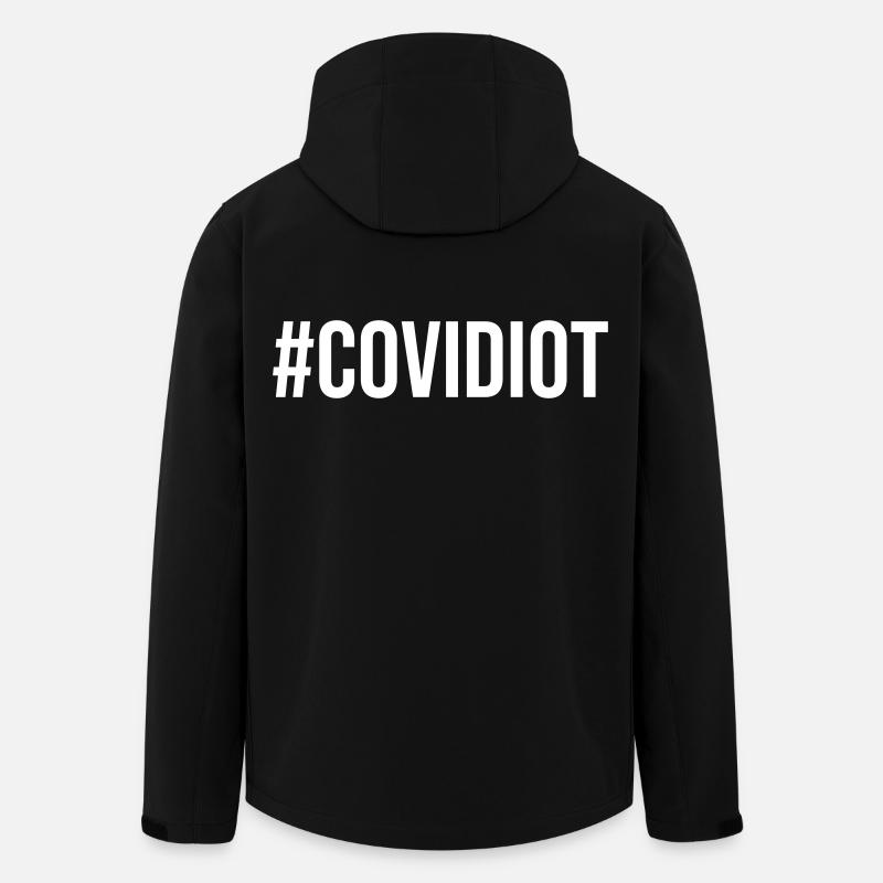 Covidiot - Men’s Recycled Softshell Jacket by Stanley/Stella - black