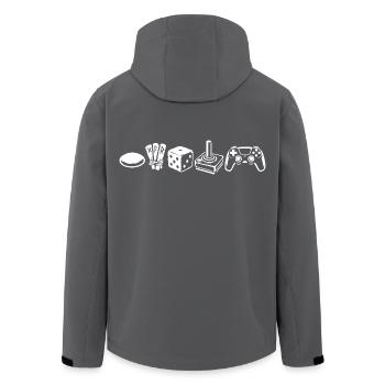 Évolution des contrôleurs | Joueurs - Veste softshell homme en polyester recyclé Stanley/Stella - charbon - Dos - AI Model Male 185 light (185cm)