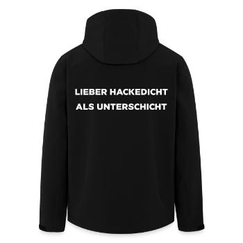 Meilleur Hackedicht que la classe inférieure - Veste softshell homme en polyester recyclé Stanley/Stella - noir - Dos - AI Model Male 185 light (185cm)