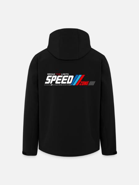 Speed Zone: Grenzen Brechen - Recycelte Männer Softshell-Jacke von Stanley/Stella - Schwarz
