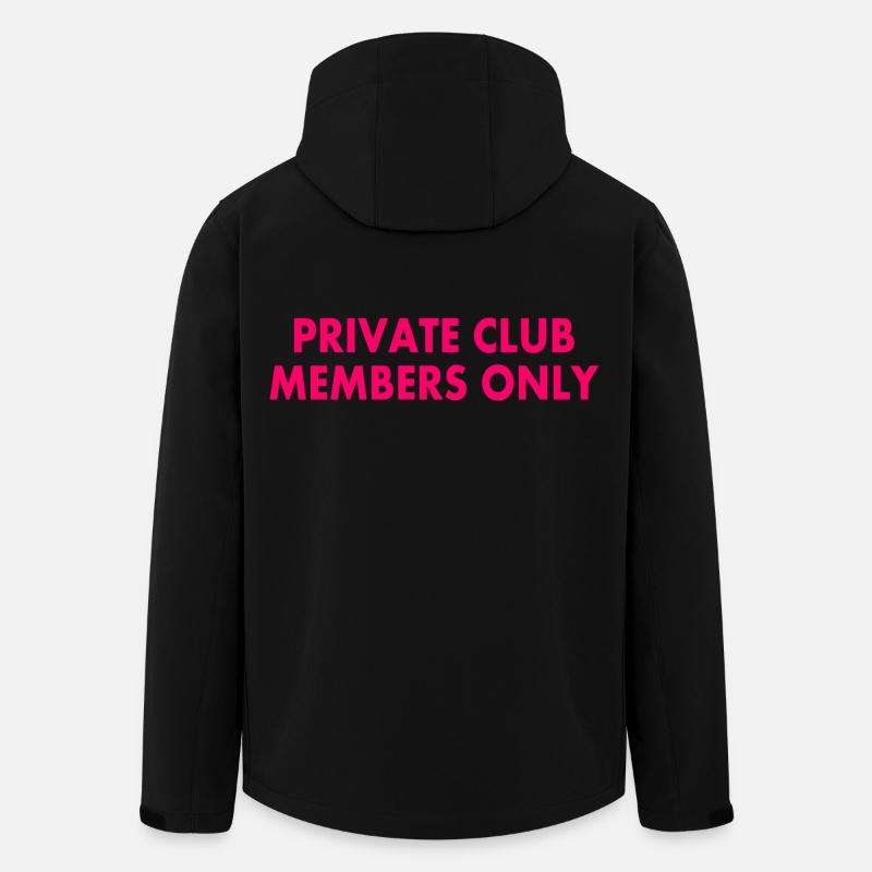 private club members only - Veste softshell homme en polyester recyclé Stanley/Stella - noir