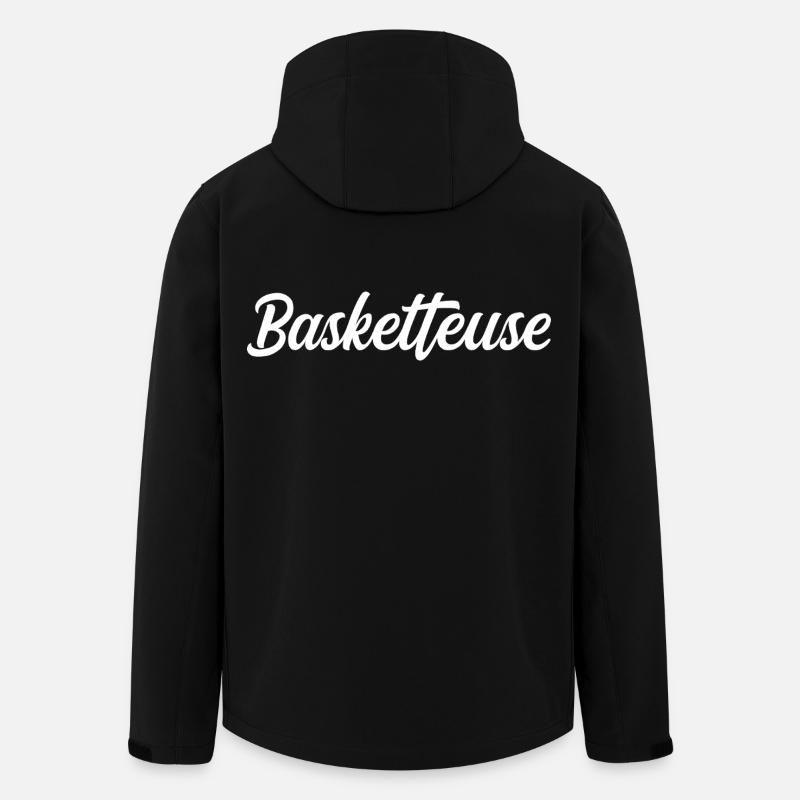 Basketteuse - Veste softshell homme en polyester recyclé Stanley/Stella - noir