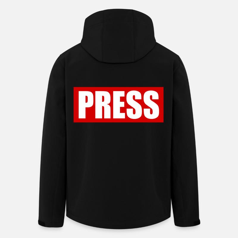 Press - Men’s Recycled Softshell Jacket by Stanley/Stella - black