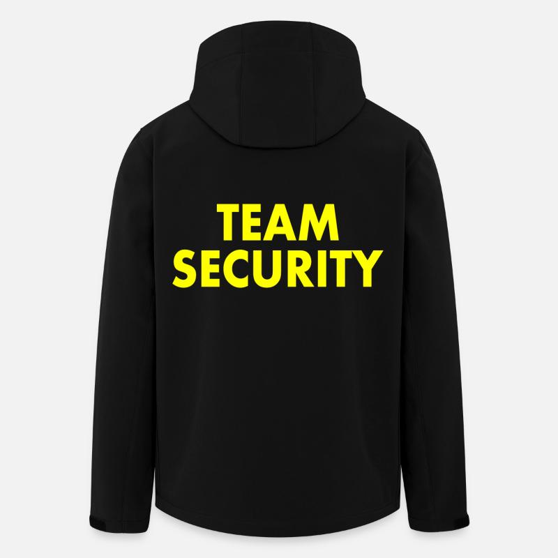 Team security - Veste softshell homme en polyester recyclé Stanley/Stella - noir