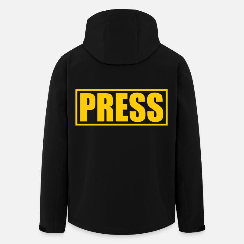 Presse press - Recycelte Männer Softshell-Jacke Discoverer von Stanley/Stella - Schwarz