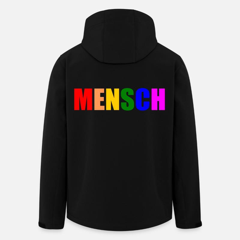 Mensch - Recycelte Männer Softshell-Jacke von Stanley/Stella - Schwarz