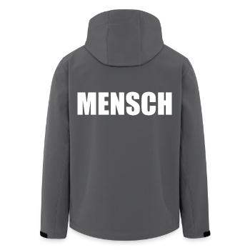 Mensch - Recycelte Männer Softshell-Jacke von Stanley/Stella - Schwarz - Hinten - AI Model Male 185 light (185cm)