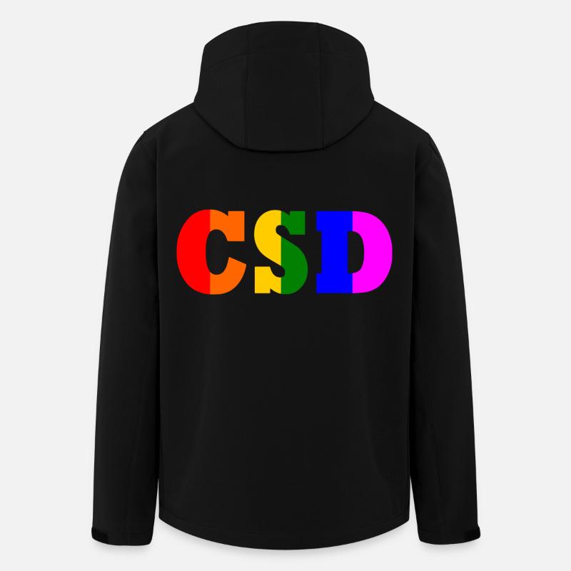 Csd - Recycelte Männer Softshell-Jacke von Stanley/Stella - Schwarz
