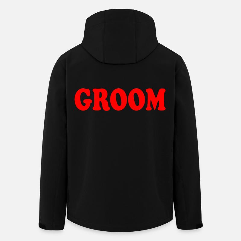 Groom - Recycelte Männer Softshell-Jacke von Stanley/Stella - Schwarz